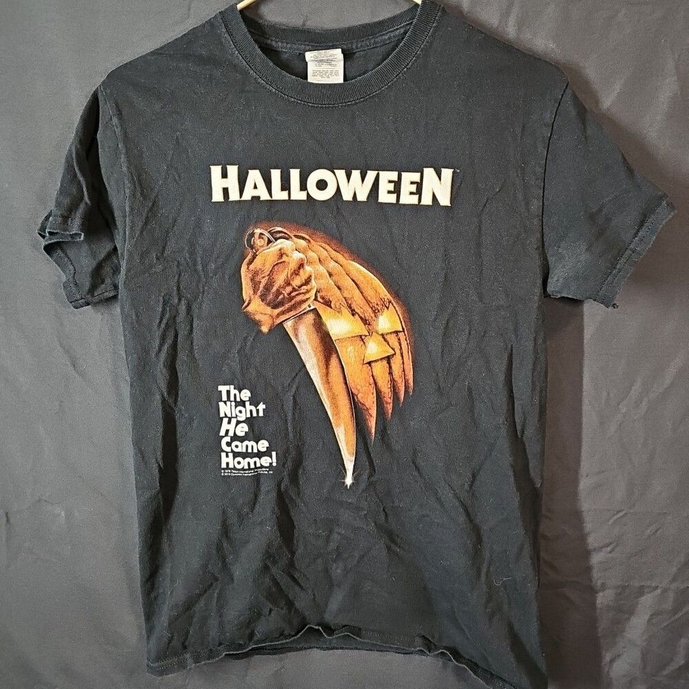 Halloween The Night He Came Home! Gildan T-Shirt 2015 Movie Promo Size S Black